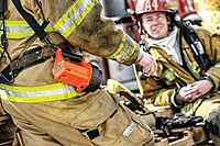 STREAMLIGHT Fire Vulcan 180-Lumen LED Rechargeable Flashlight/Lantern, Orange