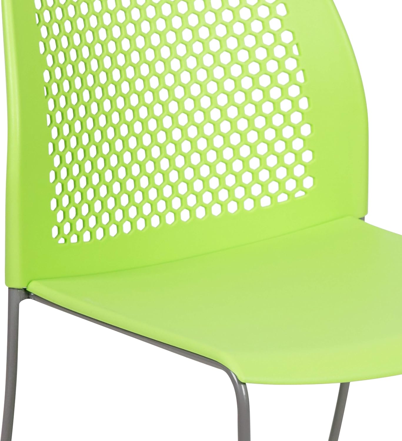 Flash Furniture HERCULES Series 661 lb Capacity Stack Chair with Air-Vent Back and Sled Base