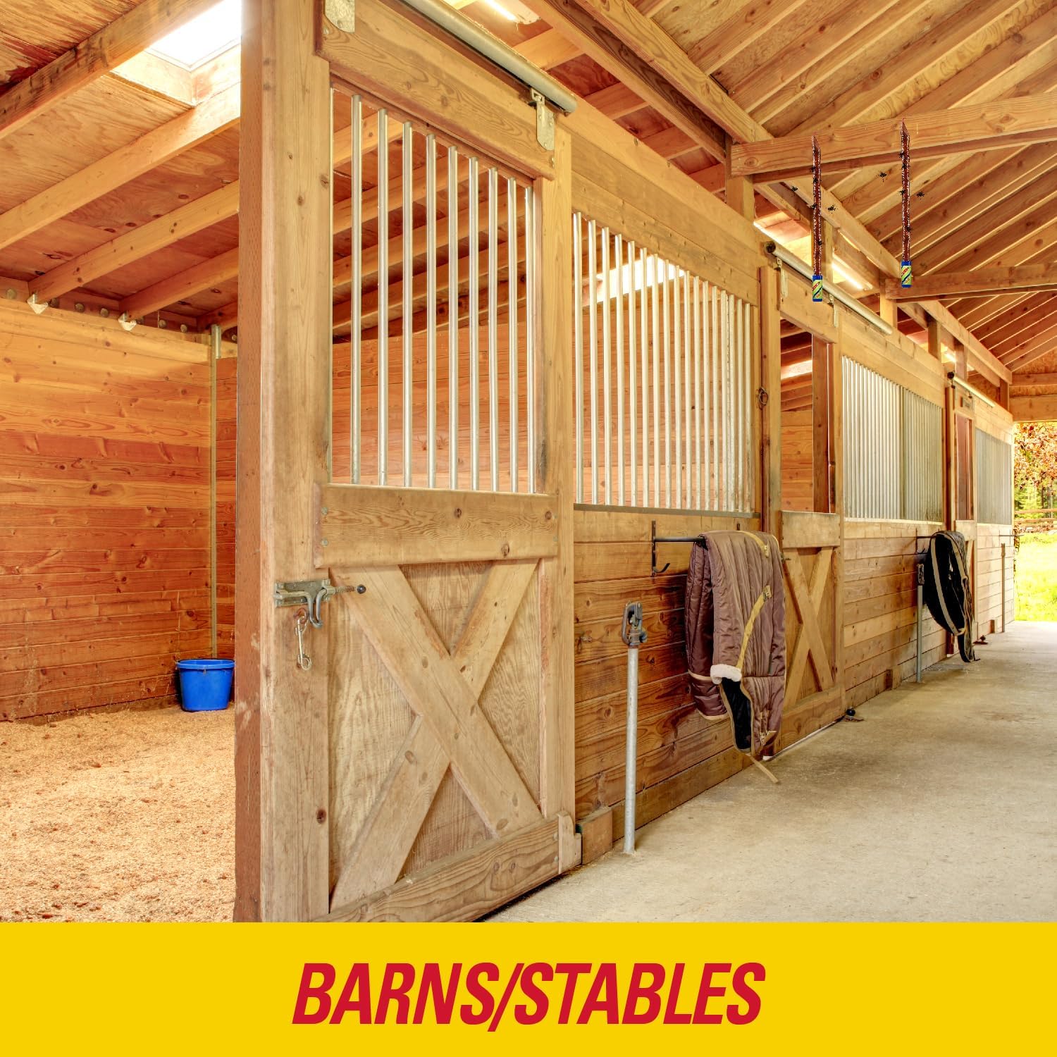 PIC FR10B 69060216325 Fly Ribbons Fruit Fly Traps for Indoors and Outdoors, Bug Trap for Winged Insects, Set of 10