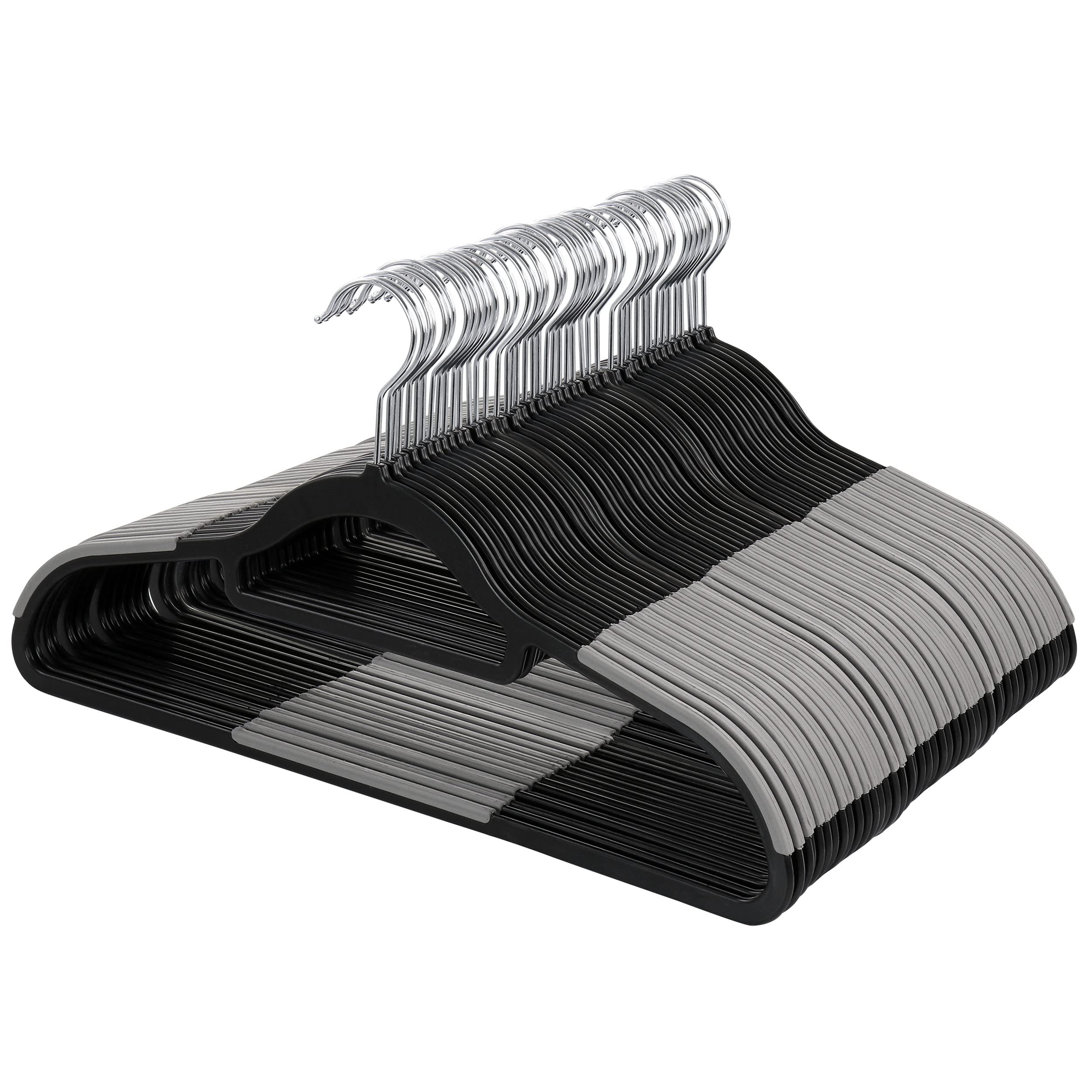 Elama Home Cloths Hanger, Non-Slip, 50 Piece Set (ELH-006-BKGR)