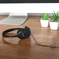 Koss KPH7iK On-Ear Headphone with Microphone and in-Line One Touch Remote, Lightweight, 3.5mm Plug, Black