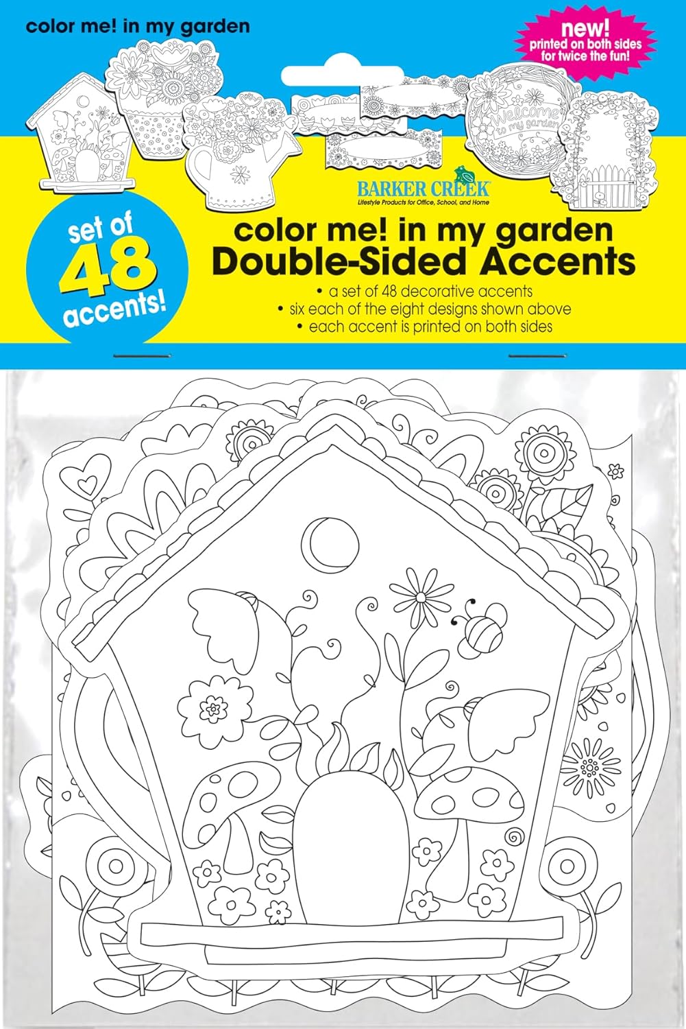 Barker Creek Double-Sided Die-Cut Accents Card Stock Cut-Outs