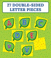 Carson Dellosa Lady Bug Letters Game, 26 2-Sided Ladybugs and Leaves Alphabet Puzzle