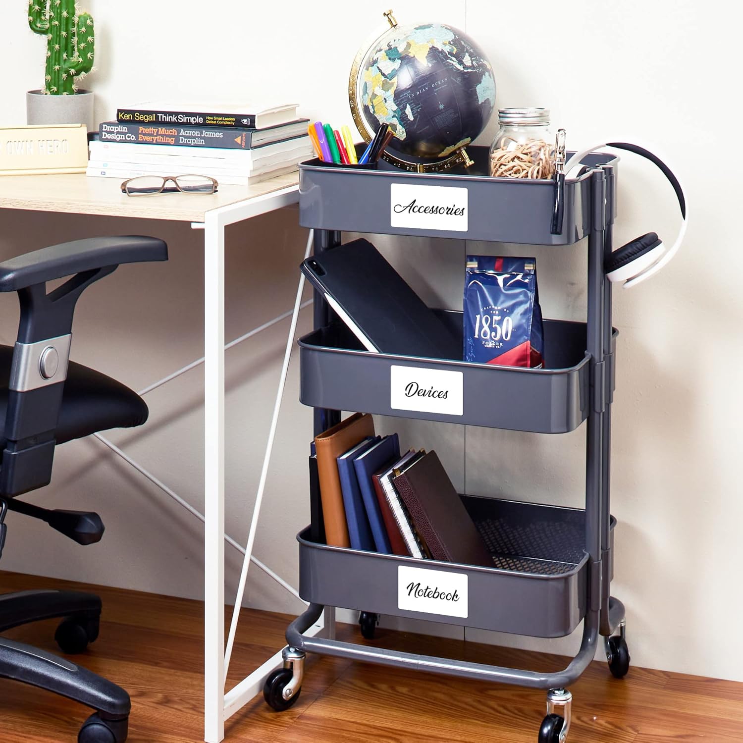 Avery Durable Removable Rectangle Labels, Sure Feed Technology, 2" x 3.5", Matte White Film, Water-Resistant - A05A13