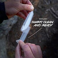 OUTDOOR EDGE RazorBone Replaceable Blade Folding Hunting Knife Kit, 6-Blade Combo