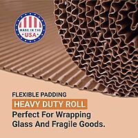 AVIDITI Singleface Corrugated Roll, A-Flute Kraft, 250 ft