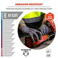 Ergodyne ProFlex 7000 Nitrile-Coated Gloves, Microfoam Palm, Gray, Medium, 12 Pairs