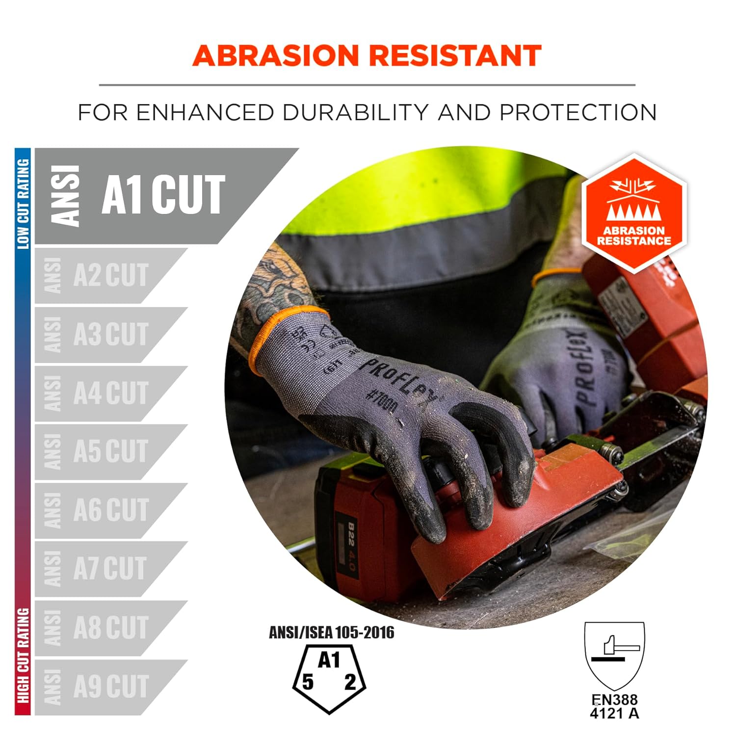 Ergodyne ProFlex 7000 Nitrile Coated Work Gloves