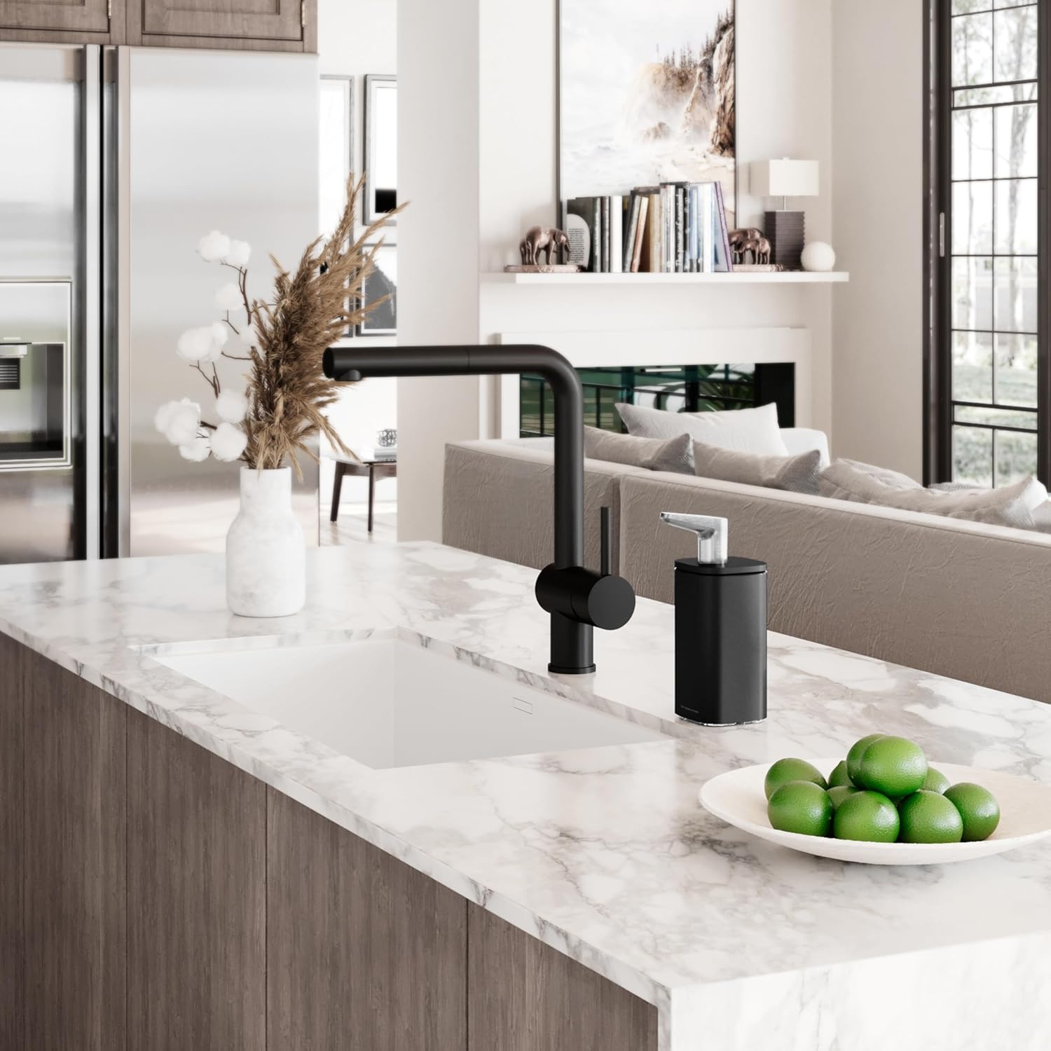 simplehuman Pulse Pump Countertop Liquid Soap Dispenser, Drip-Free Stainless Steel