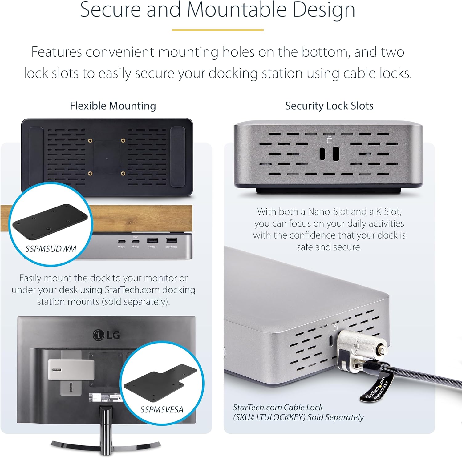 StarTech.com USB-C Docking Station (10-in-1, USB4), Up to 100W Charging for Laptop, 40Gbps Data Transfer, 2.5Gb Ethernet