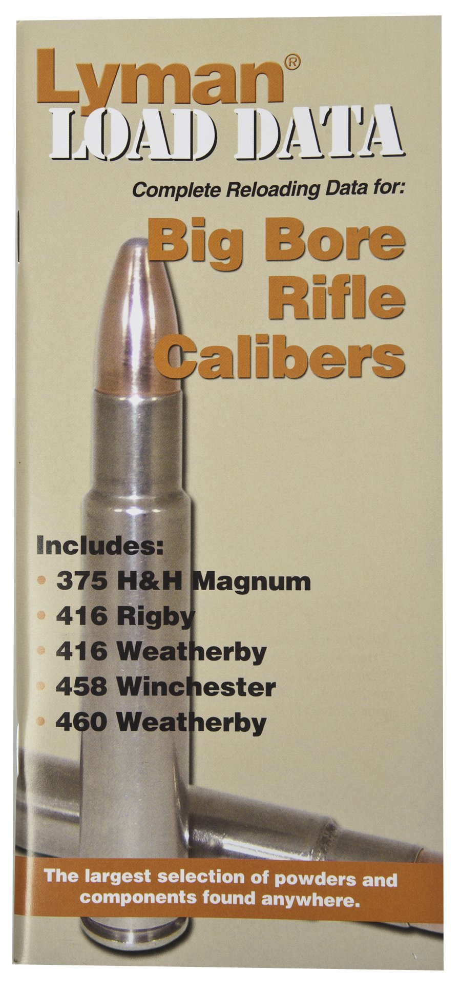Lyman Load Data Book Big Bore Rifle