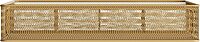 Martha Stewart Ryder Mesh Metal 6-Compartment Larger Desk Drawer Organizer, 2-1/4inH x 14-3/4inW x 12-1/4inD, Gold