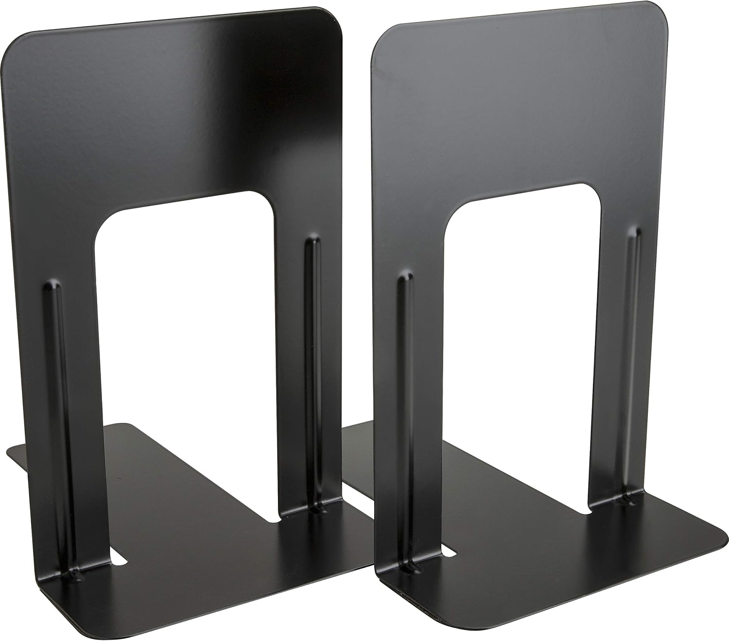 Business Source Heavy-gauge Steel Book Supports - 8.50inx9inx 6in Depth - Desktop - Non-skid Base, Scratch Resistant