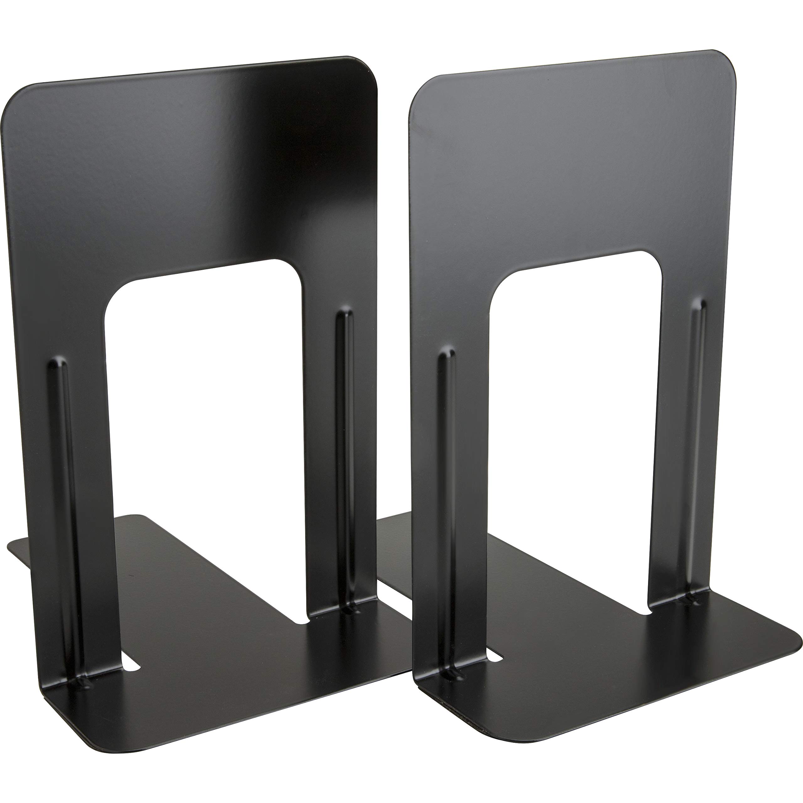 Business Source Heavy-gauge Steel Book Supports - 8.50inx9inx 6in Depth - Desktop - Non-skid Base, Scratch Resistant