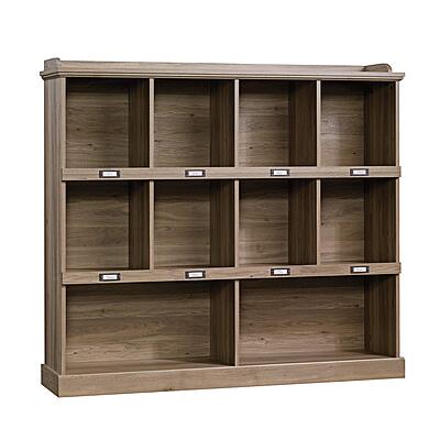Sauder Barrister Lane Cubby Bookcase, Stylish Organization Furniture, cubby bookcase, Cube Storage Salt Oak