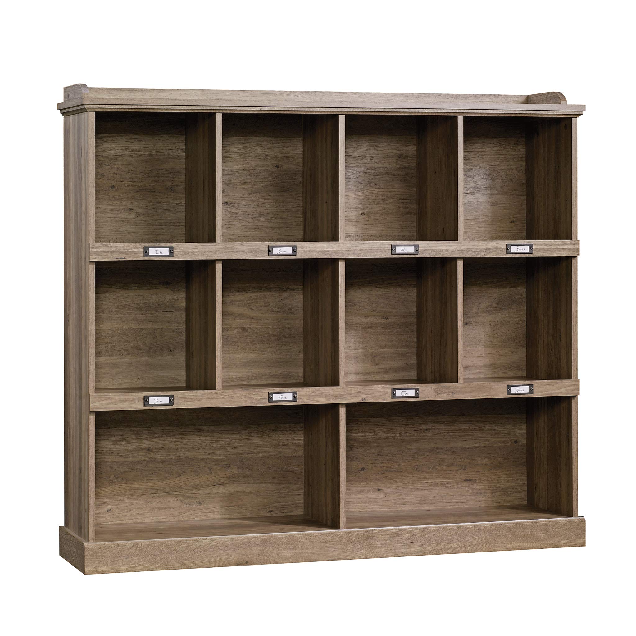 Sauder Barrister Lane Cubby Bookcase, Stylish Organization Furniture, cubby bookcase, Cube Storage Salt Oak