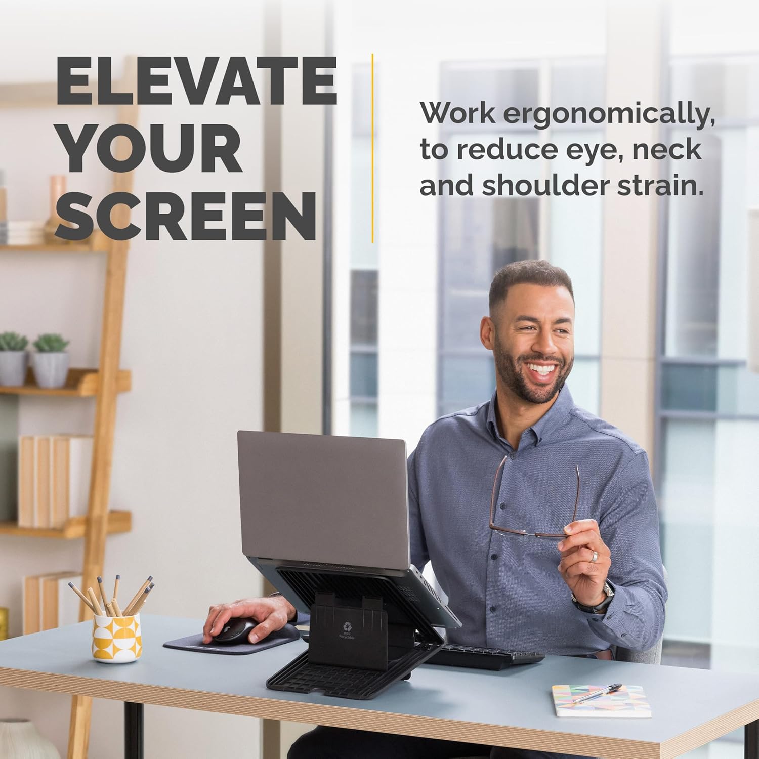 Fellowes Breyta Adjustable Laptop Stand, 12 Height Adjustments