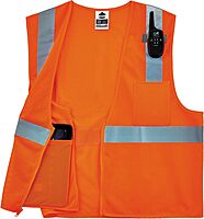 Ergodyne GloWear 8210Z ANSI Economy High-Visibility Reflective Safety Vest (Zipper Closure)