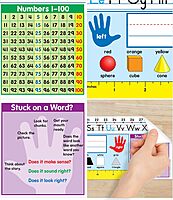 CARSON DELLOSA EDUCATION Traditional Manuscript Desk Name Plates