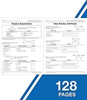 Carson Dellosa The 100 Series Geometry Workbook, Math Book for Grades 8 and Up Covering Trigonometry, Geometric Equations, and More, Classroom or Homeschool Curriculum (Volume 7)