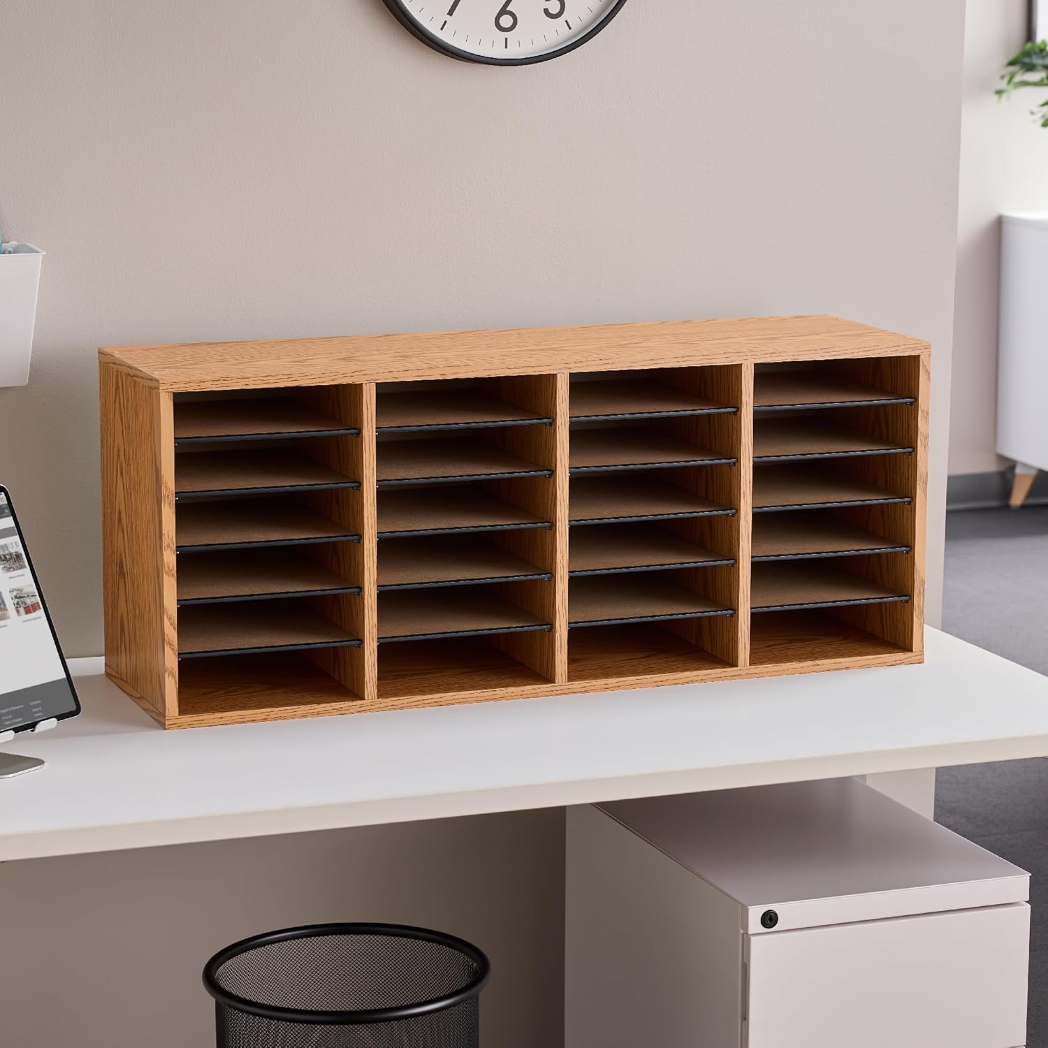 SAFCO Wood Adjustable Literature Organizer