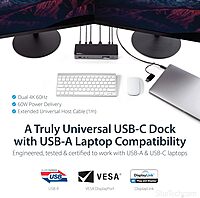 StarTech.com Universal USB-C Laptop Docking Station (Dual & Triple Monitor)