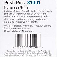 Sparco Pushpins, 3/8in, Assorted Colors, Box Of 100