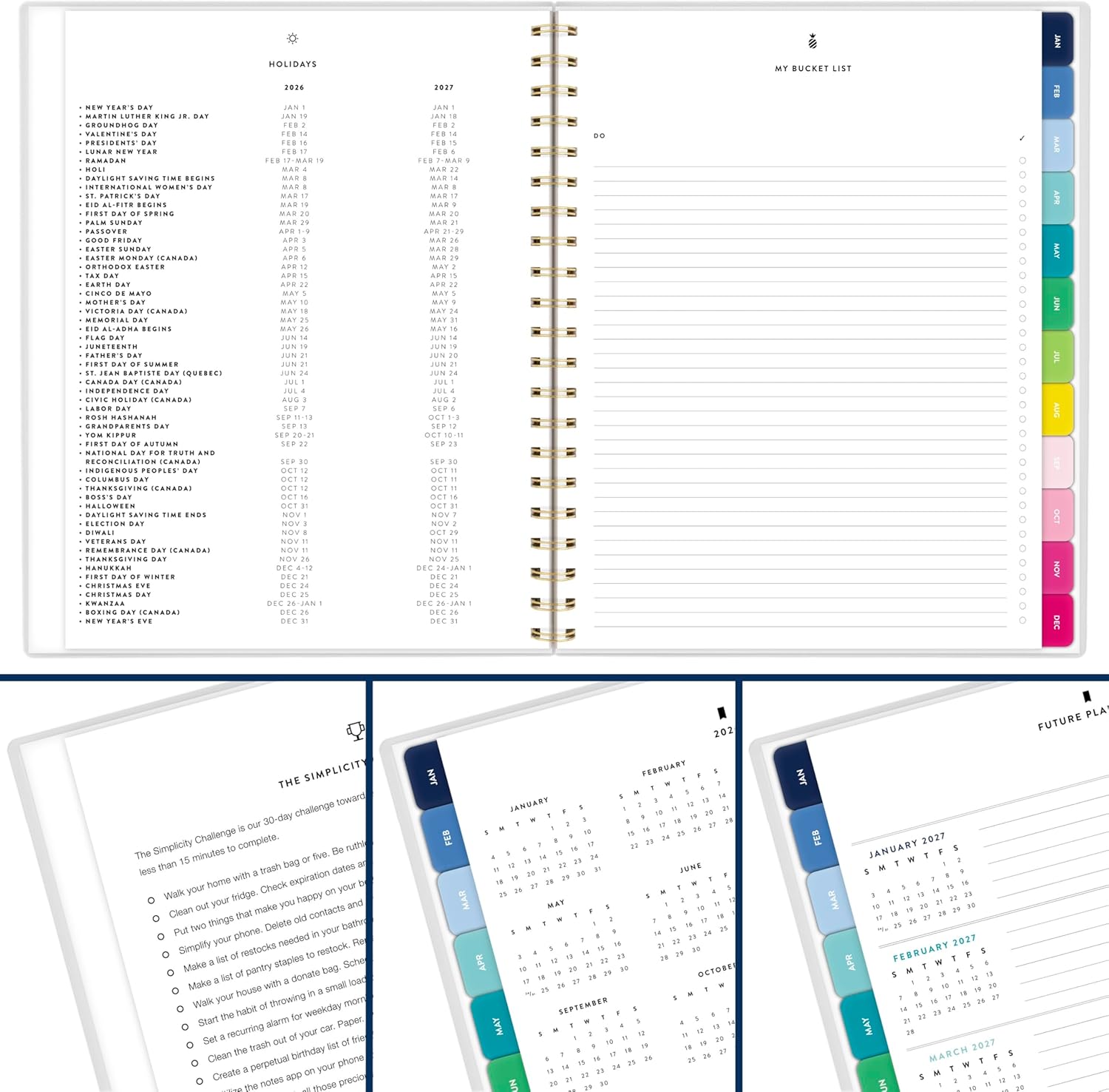 AT-A-GLANCE Simplified by Emily Ley Weekly & Monthly Planner