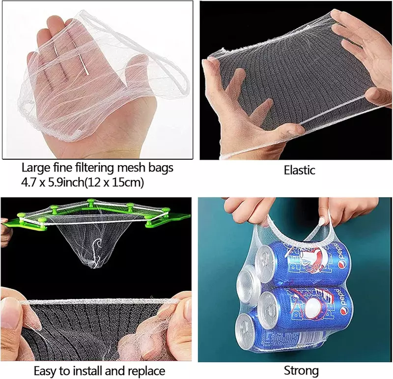 KITCHEN SINK CORNER TRIANGLE STRAINER 30PIECES OF DRAINING NET