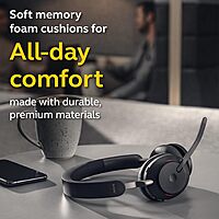 Jabra Evolve2 65 Wireless Headset On-Ear Bluetooth Headphones for Calls and Music