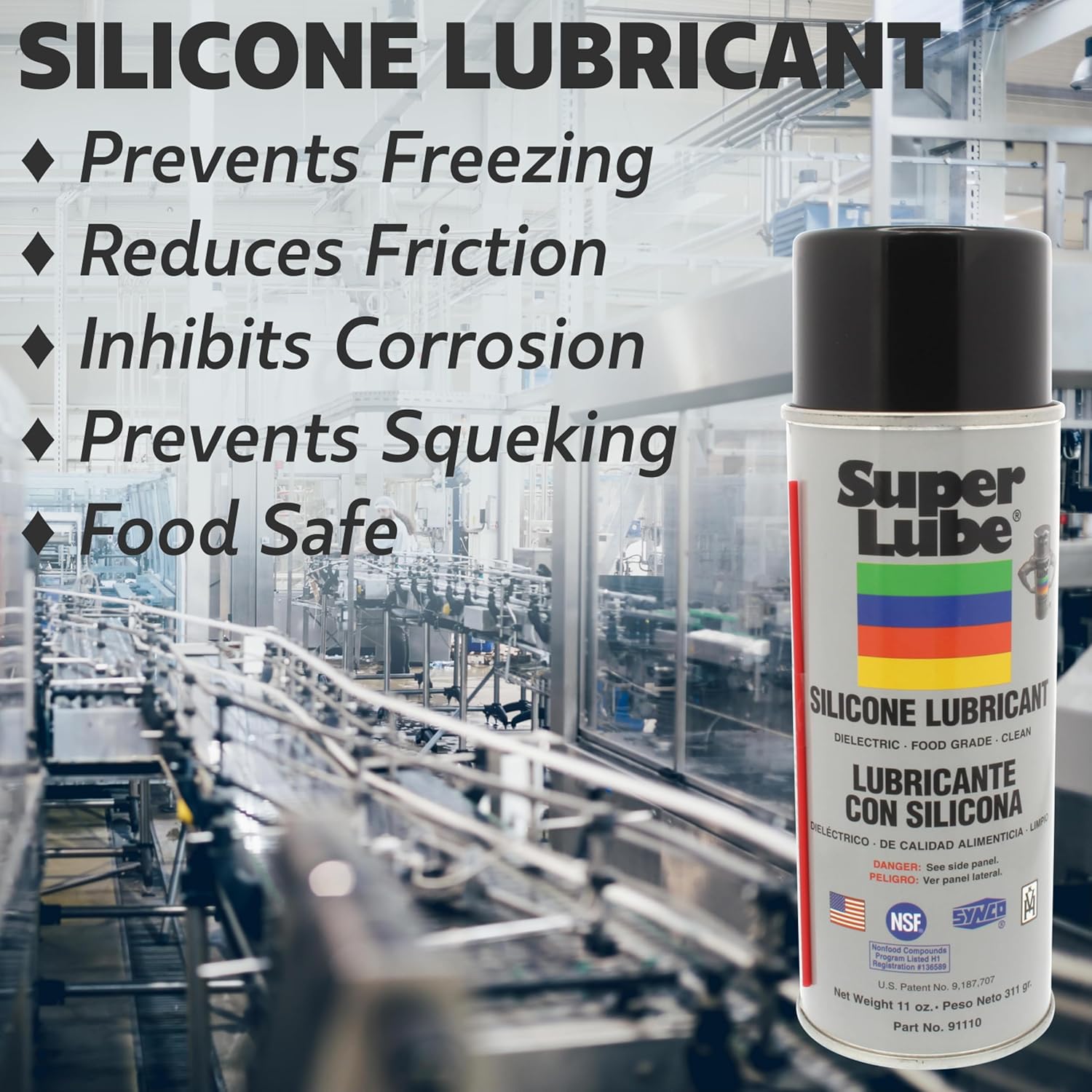 Super Lube 91110 Silicone Lubricant - 11 oz Aerosol