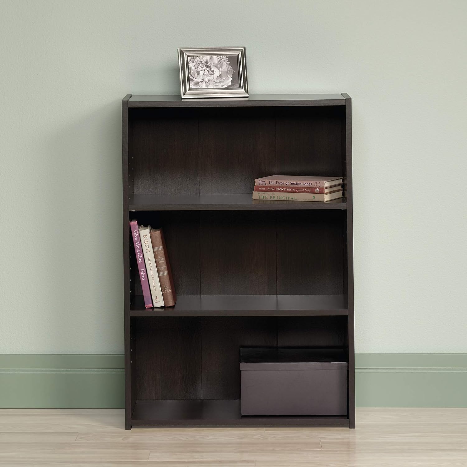 Sauder Beginnings 3-Shelf Bookcase with Adjustable Shelves