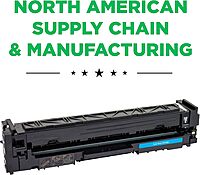 Clover Remanufactured Toner Cartridge (Reused OEM Chip) Replacement for HP 206A (W2111A) | Cyan