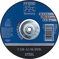 PFERD 63404 9" x 1/8" Pipeline Wheel, 5/8-11 Thd. (4.1mm) A 24 R SG-PIPE - (10 Pack)