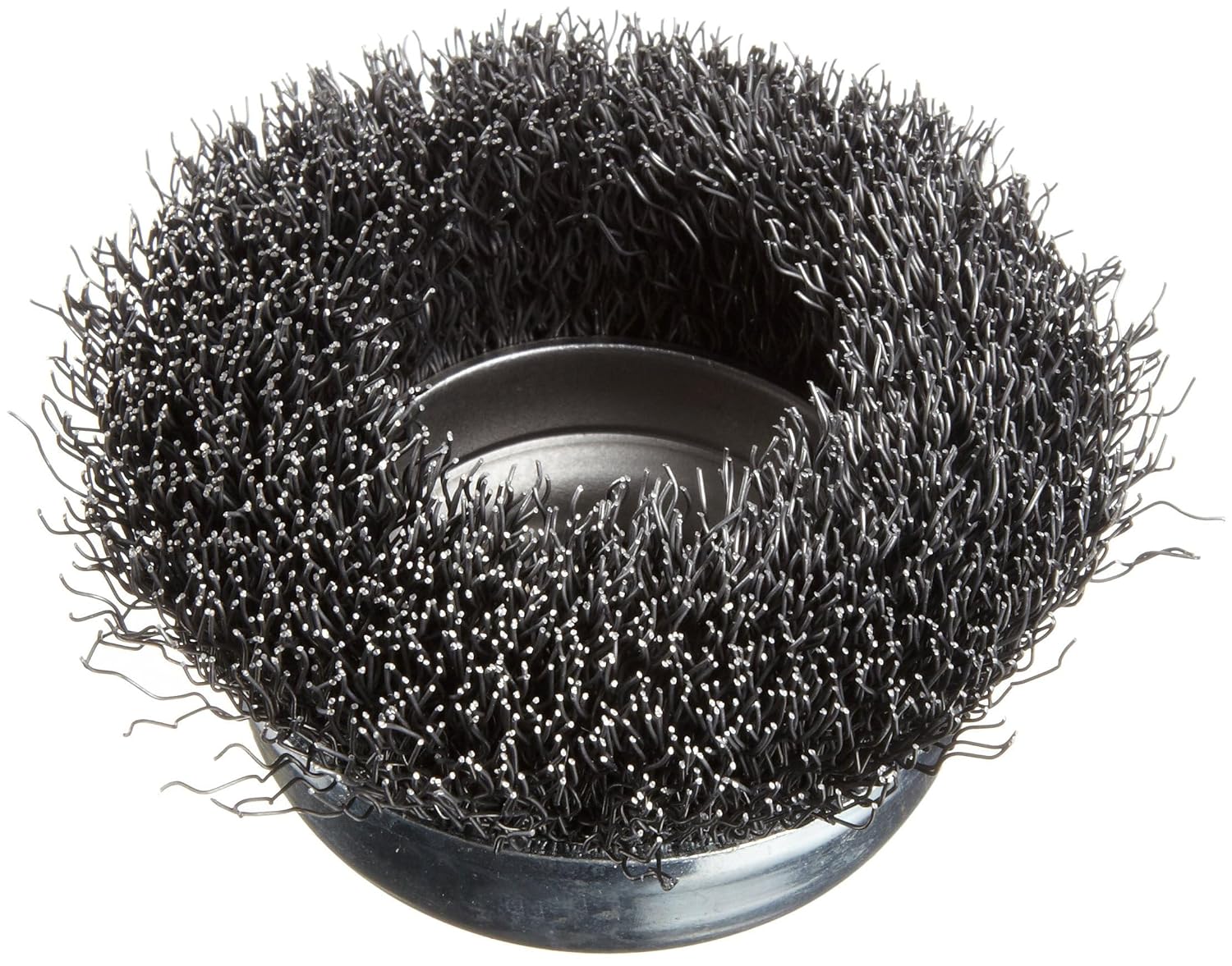 Weiler 36032 Vortec Pro 3" Crimped Wire Cup Brush, .014" Steel Fill. 1/2"-13 UNC Nut, Made in the USA