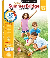 Summer Bridge Activities 3rd to 4th Grade Workbook, Activity Book With Math, Reading Comprehension, Science, Fitness