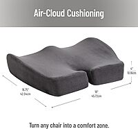 Mind Reader Air-Cloud Memory Foam Seat Cushion