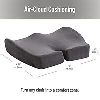 Mind Reader Air-Cloud Memory Foam Seat Cushion