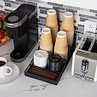MIND READER 7-Compartment Countertop Condiment Organizer
