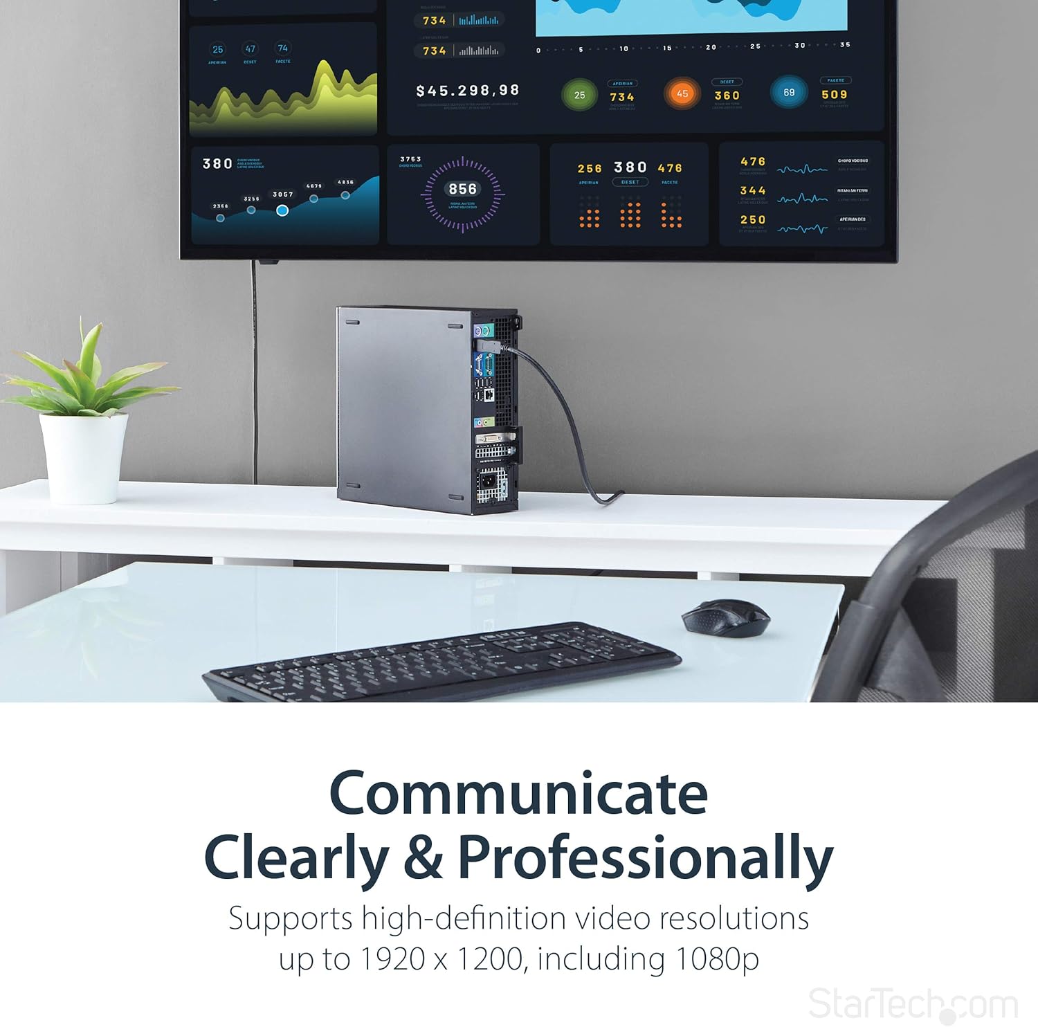 StarTech.com 6ft (1.8m) DisplayPort to DVI Cable, DisplayPort to DVI Adapter Cable, DP to DVI-D Converter