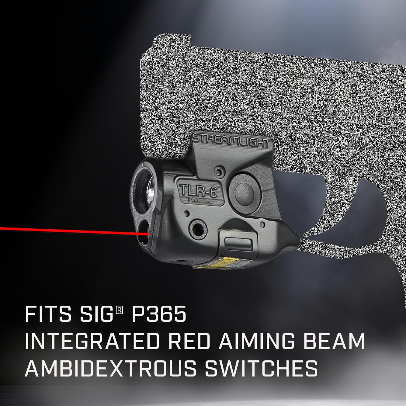 Streamlight 69284 TLR-6 100-Lumen Tactical Weapon Light with Integrated Red Aiming Laser Designed Exclusively and Solely