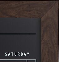 DesignOvation Beatrice Framed Magnetic Chalkboard Monthly Calendar