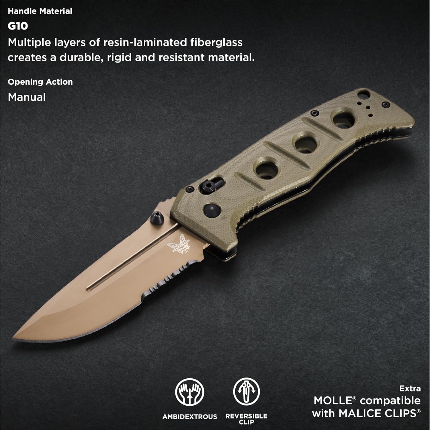 BENCHMADE Adamas 275 Tactical Folding Knife