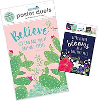 BARKER CREEK Art Print and Poster Set, Inspirational Classroom Decor