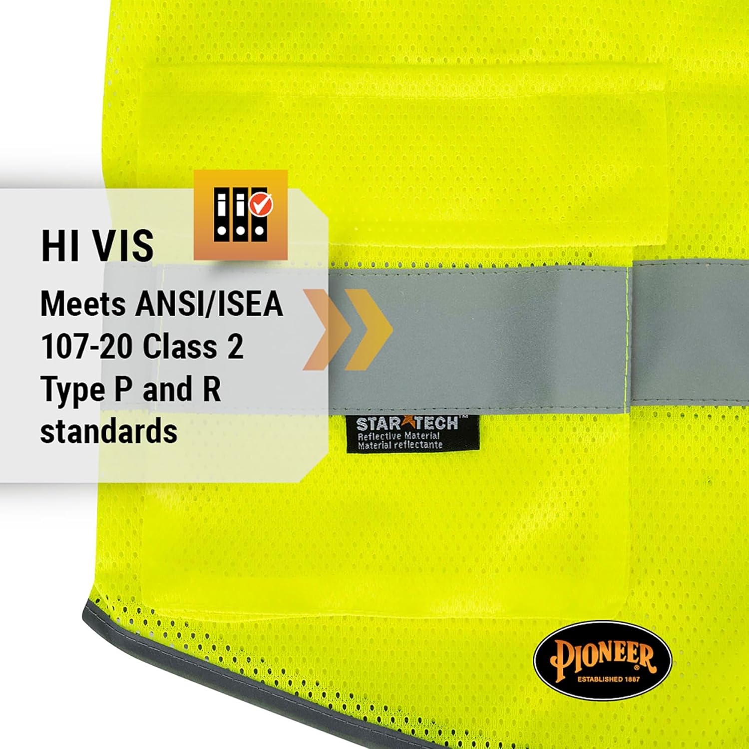 Pioneer Multi-Pocket Mesh Safety Vest