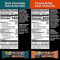 KIND Variety Pack – Dark Chocolate Nuts & Sea Salt & Peanut Butter Dark Chocolate, 1.4 oz, 18 Bars