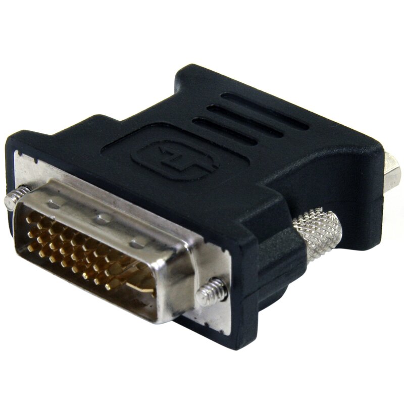 StarTech.com DVI to VGA Cable Adapter - Black - M/F - DVI-I to VGA Converter Adapter (DVIVGAMFBK)