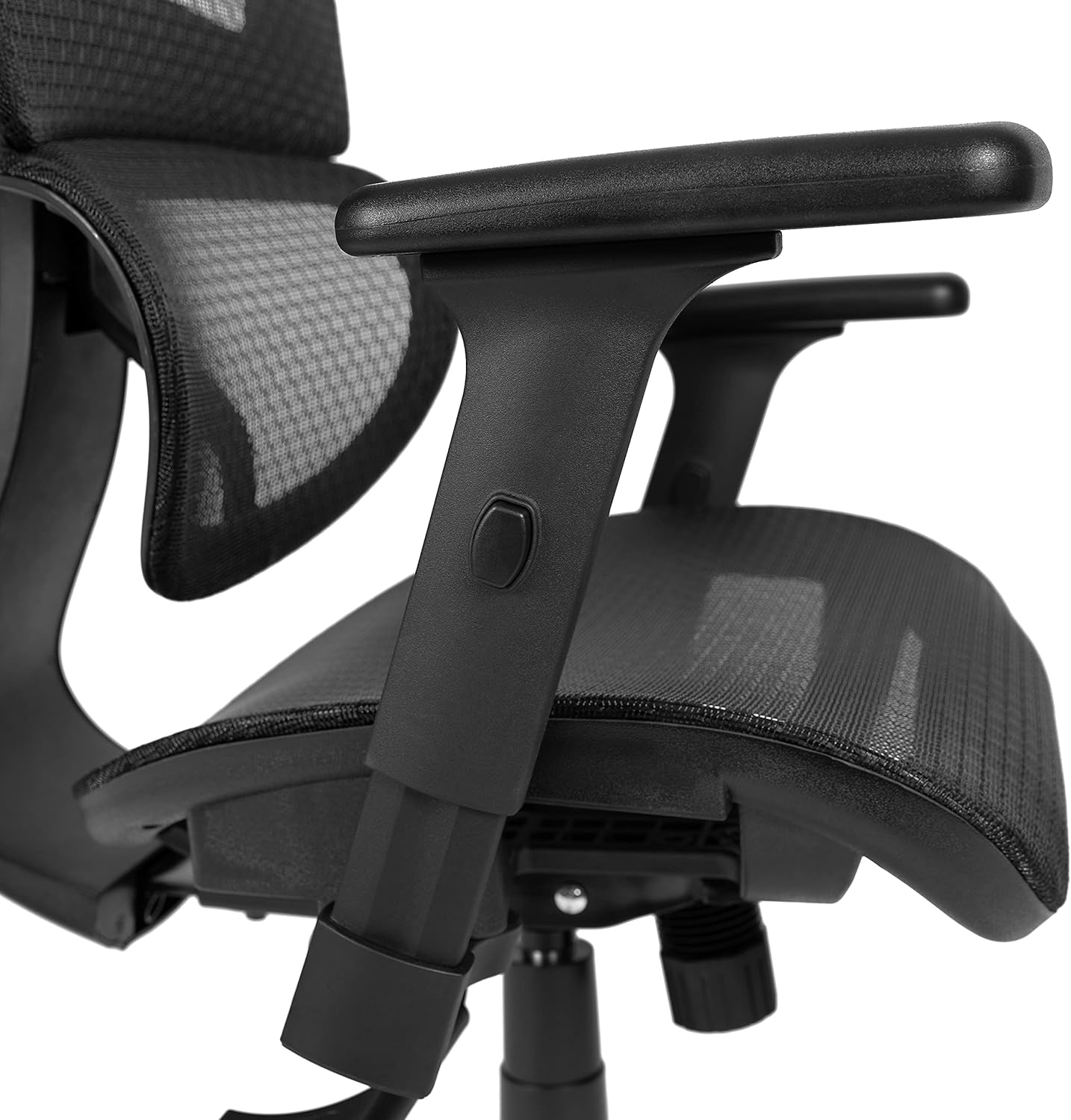 Flash Furniture LO Ergonomic Mesh Office Chair with 2-to-1 Synchro-Tilt, Adjustable Headrest, Lumbar Support