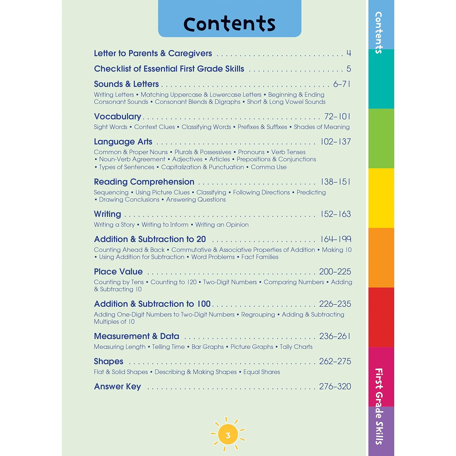 Carson Dellosa — First Grade Skills Workbook for 1st Grade, 320 Pages