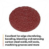 3M Cubitron II Roloc Fibre Disc 982C, 36+, TR, 4 in x NH, Die R400BB 36+ 4 in